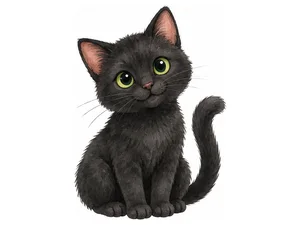 a black cat