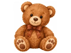 a brown teddy bear