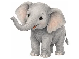 a grey elephant