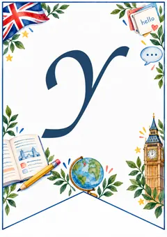 Флажок гирлянды Teacher’s Day, буква Y